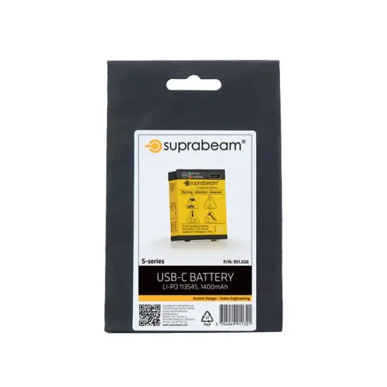 Suprabeam© - Oplaadbare Li-po 1400 mAh USB-C batterij - Afbeelding 2