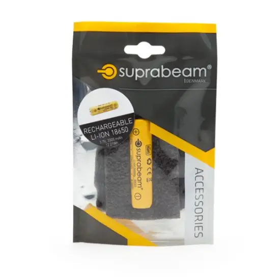 Suprabeam© - Oplaadbare Li-Ion 18650 3300mAh batterij - Afbeelding 3