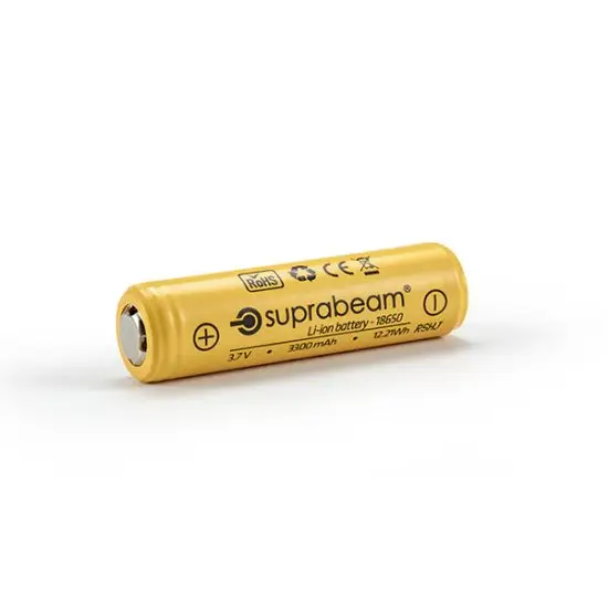 Suprabeam© - Oplaadbare Li-Ion 18650 3300mAh batterij