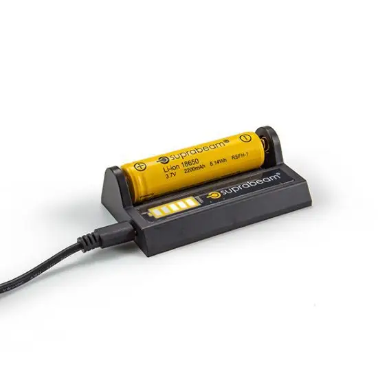 Suprabeam© - Oplaadbare Li-ion 18650 2200mAh batterij - Afbeelding 2