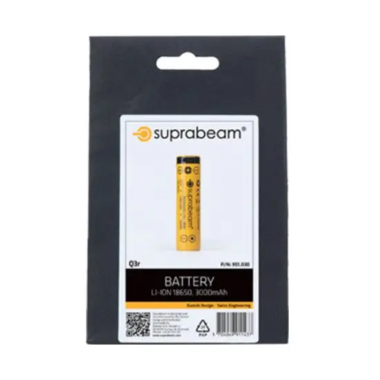 Suprabeam© – Oplaadbare Li-Ion 18650 3000mAh USB-C batterij - Afbeelding 2