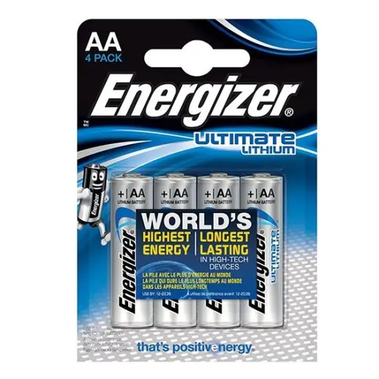 Energizer Industrial© – Blisterverpakking EL91/AA 3000mAh batterijen