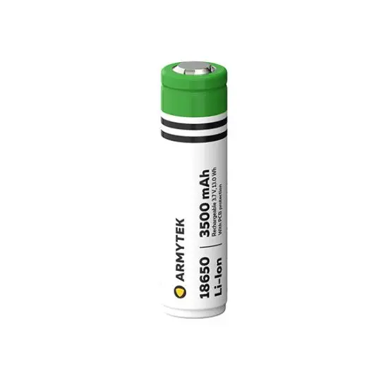 Armytek© - Oplaadbare Li-ion 18650 3500mAh batterij met PCB